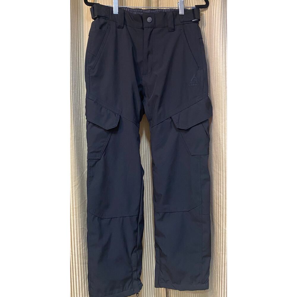 Gerry Men's Water Resistant Fleece Lined 4-Way Stretch Snow Pants, Black, Size S